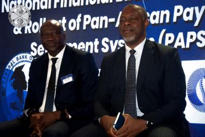 Executive Governor Henry F. Saamoi and Prof. Mike Ogbalu, Chief Executive Officer of PAPSS